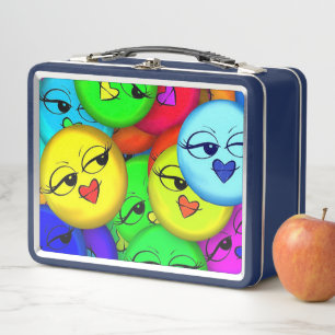Emoticons Metal Lunch Box