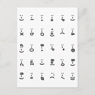 Emoticons Postcard