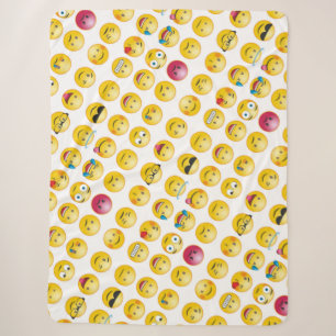 Emoticons Sherpa Blanket