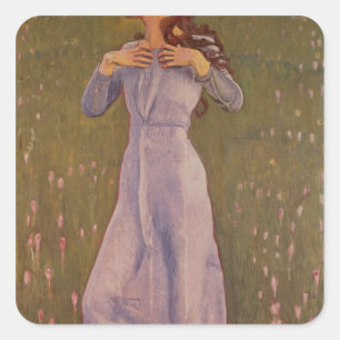 Emotion , 1900 square sticker