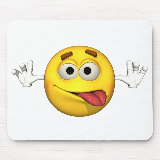 Emotion Guy - Tongue Out Mousepad (Front)