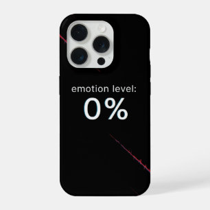Emotion Level Zero AI Glitch Phone Case Tech Desig