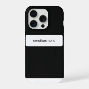Emotion None Minimal Tech Phone Case AI Humour