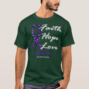 Emotional Abuse Awareness Faith Hope Love In This T-Shirt