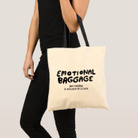 Emotional Baggage Handlettered Cute Funny 