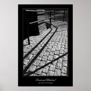 Emotional Blackrail, Fine Art gallery-style Poster