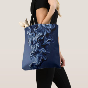 Emotional Blue Smoke Art Tote Bag