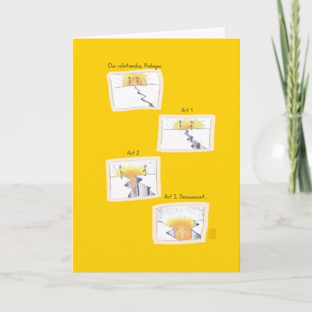Emotional Disconnect on Yellow Relationship Card (Front)