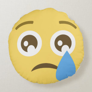 Emotional emoji round pillow