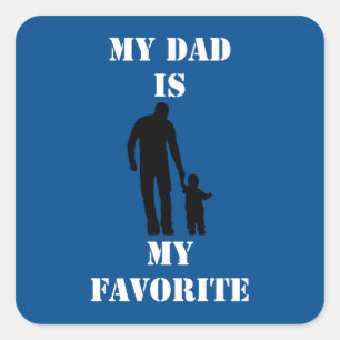 Emotional father's day gift trendy T-Shirt Square Sticker