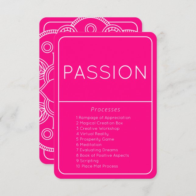 Emotional Guidance Scale Passion Law of Attraction Invitation (Front/Back)