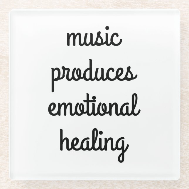 Emotional Healing Glass Coaster (Front)
