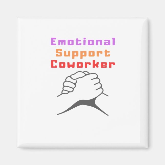Emotional Help Best Coworker Magnet (Front)