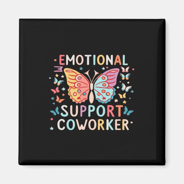 Emotional Help Co-worker Classic Cute Meme Magnet (Front)