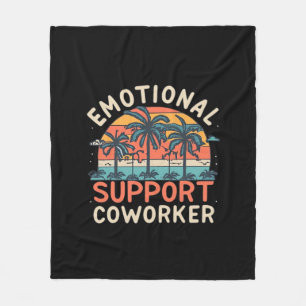 Emotional Help Co-Worker Essential Fleece Blanket