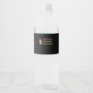 Emotional Help Coworker Basic Water Bottle Label