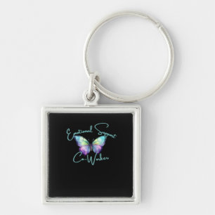 Emotional Help Coworker Butterfly Classic Key Ring