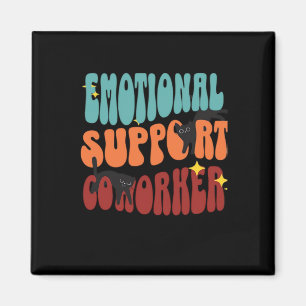 Emotional Help Coworker Cat Classic Magnet