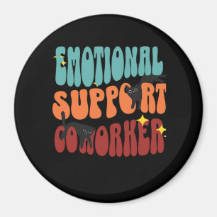 Emotional Help Coworker Cat Classic Magnet