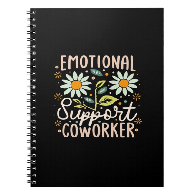 Emotional Help Coworker Classic Chill Meme Notebook (Front)