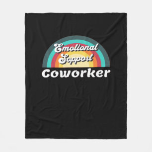 Emotional Help Coworker Classic Chilling Meme Fleece Blanket