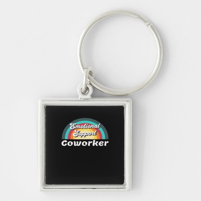 Emotional Help Coworker Classic Chilling Meme Key Ring (Front)