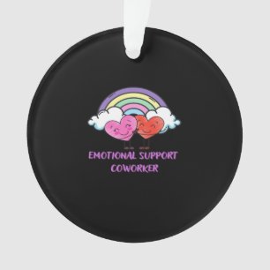 Emotional Help Coworker Classic Cute Ornament