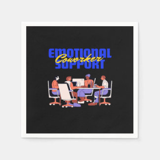 Emotional Help Coworker Classic For Funny Meme Napkin
