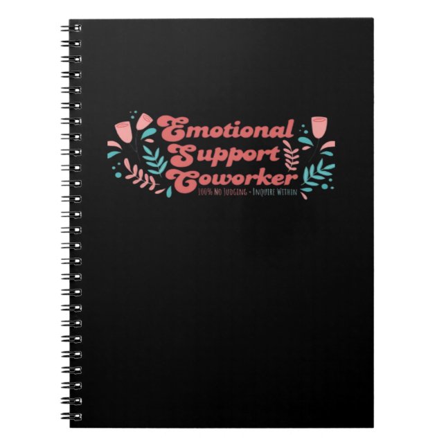 Emotional Help Coworker Classic Funny Trend Notebook (Front)