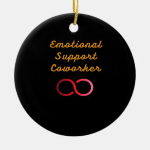 Emotional Help Coworker - Classic Labour Day Ceramic Ornament