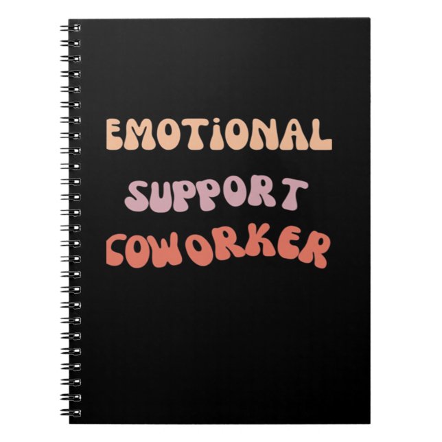 Emotional Help Coworker Classic Meme Notebook (Front)
