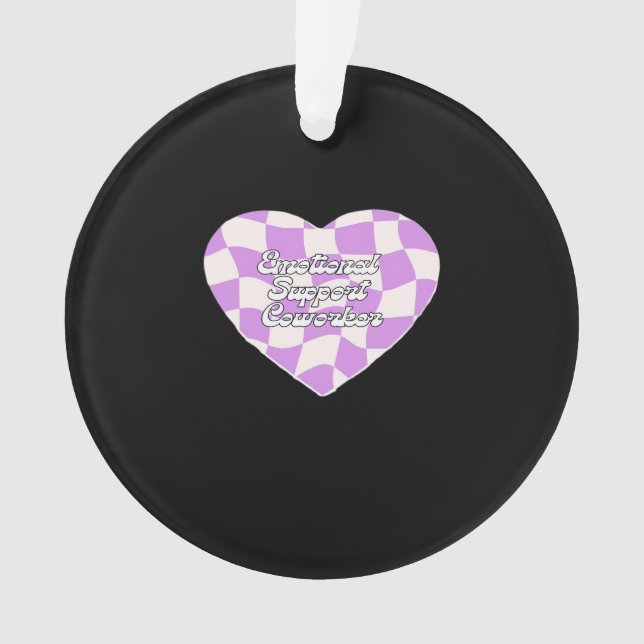 Emotional Help Coworker Classic Ornament (Front)