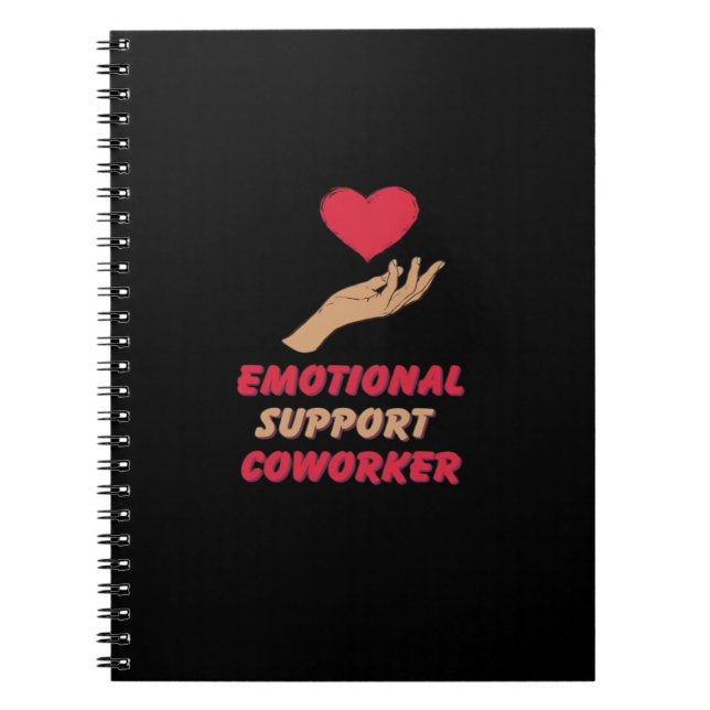 Emotional Help Coworker Classic Vibes Notebook (Front)