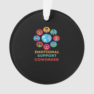 Emotional Help Coworker For Meme Trend Ornament