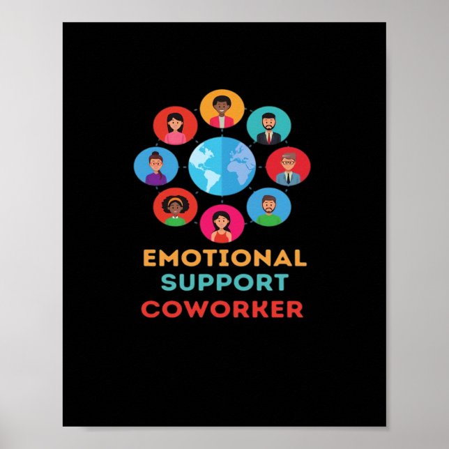 Emotional Help Coworker For Meme Trend Poster (Front)
