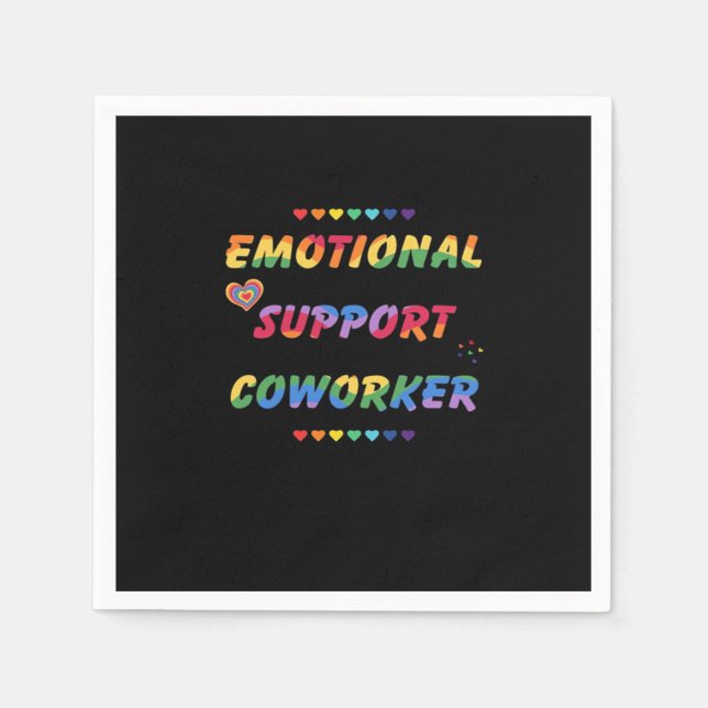 Emotional Help Coworker For Meme Viral Napkin (Front)