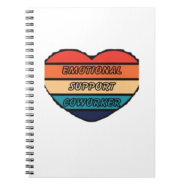 Emotional Help Coworker Funny Notebook (Front)