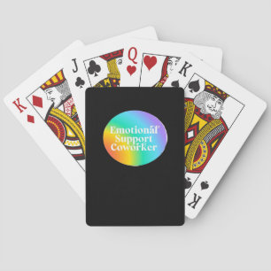 Emotional Help Coworker Funny Playing Cards