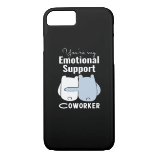 Emotional Help Coworker Funny Quote  iPhone 8/7 Case