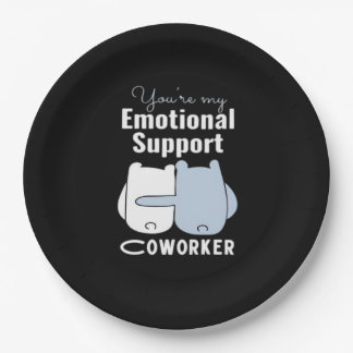Emotional Help Coworker Funny Quote  Paper Plate