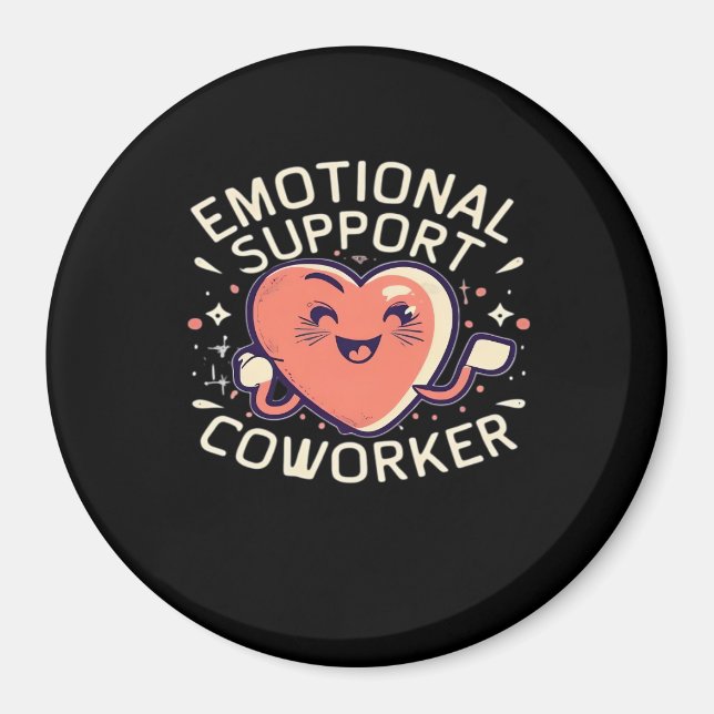 Emotional Help Coworker Funny Sloth and Quote Magnet (Front)