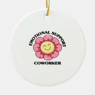 Emotional Help Coworker - Labour Day Ceramic Ornament
