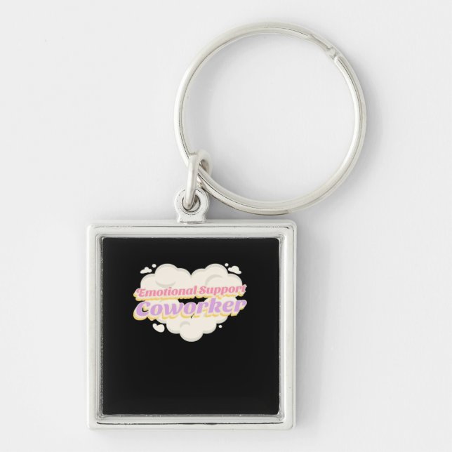Emotional Help Coworker Office Gift Classic Key Ring (Front)