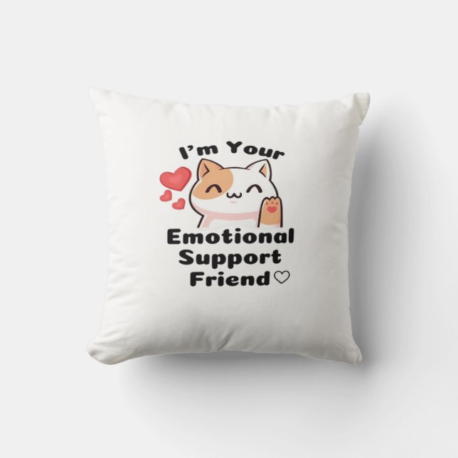 Emotional Help Coworker Quote Cushion (Front)