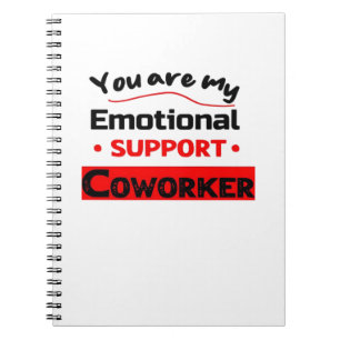 Emotional Help Coworker Sloth Vibes Notebook