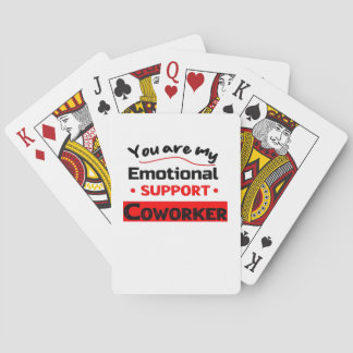 Emotional Help Coworker Sloth Vibes Playing Cards