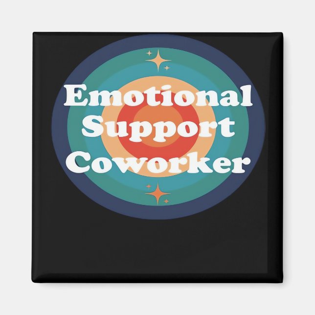 Emotional Help Coworker Trend Magnet (Front)