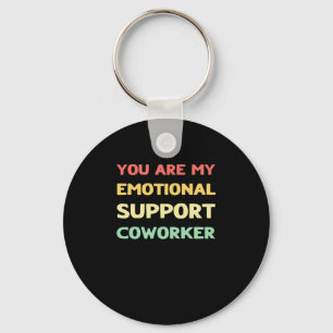 Emotional Help Coworker Trending Meme Key Ring