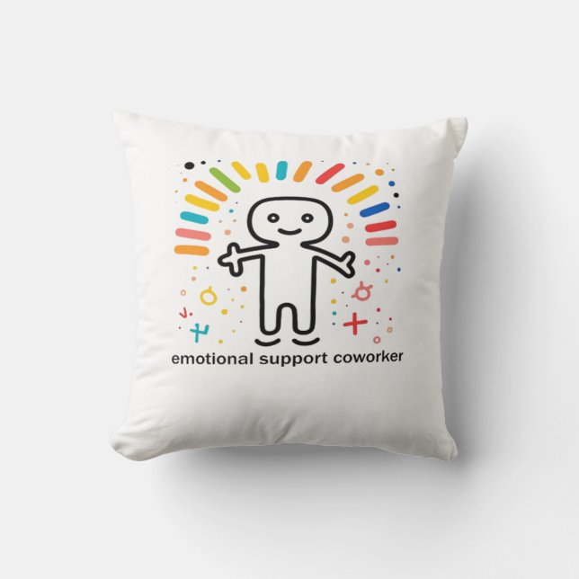 Emotional Help Coworker Viral Cushion (Front)