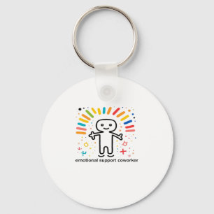 Emotional Help Coworker Viral Key Ring